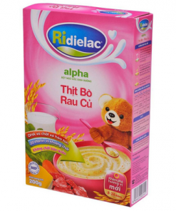 Bột ăn dặm Ridielac bò rau củ HG 200G